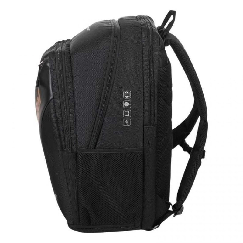 Mochila Bullpadel Juan Tello Vertex BPM25007 Negro Pádel Elite