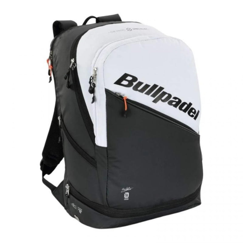 Mochila Bullpadel Paquito Navarro Hack BPM25001 Blanco Pádel Elite