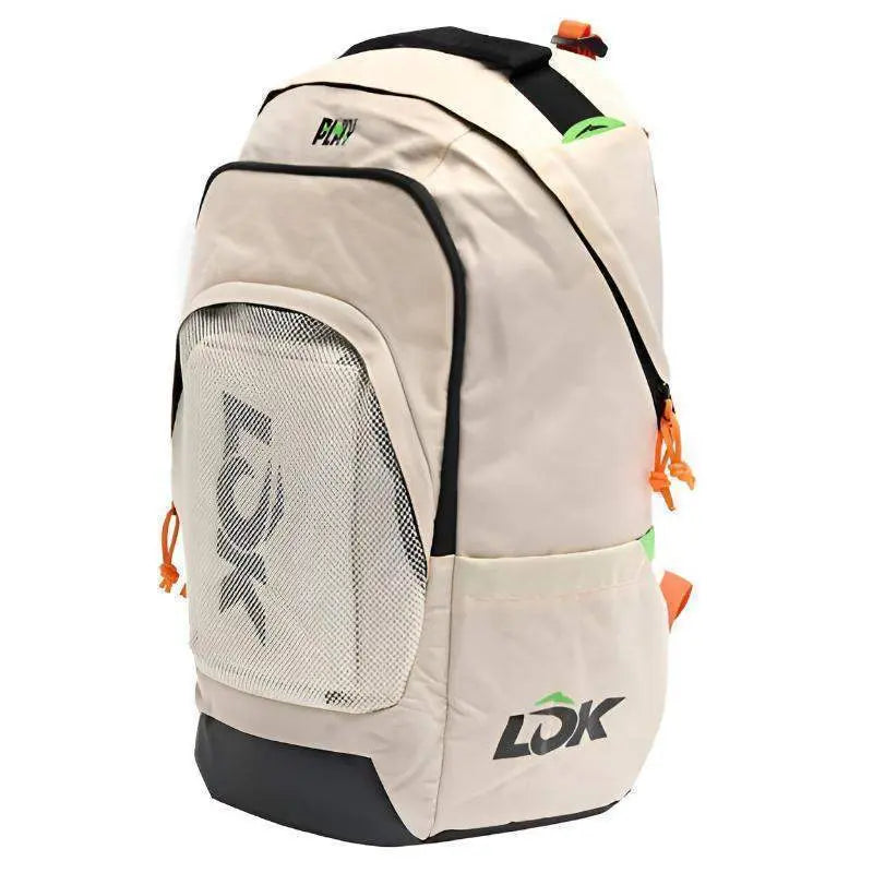 Mochila Lok Maxx Blanco Roto Naranja Pádel Elite