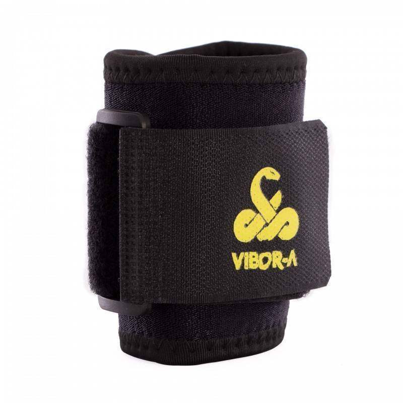 Muñequera Vibora Neopreno Negro Pádel Élite