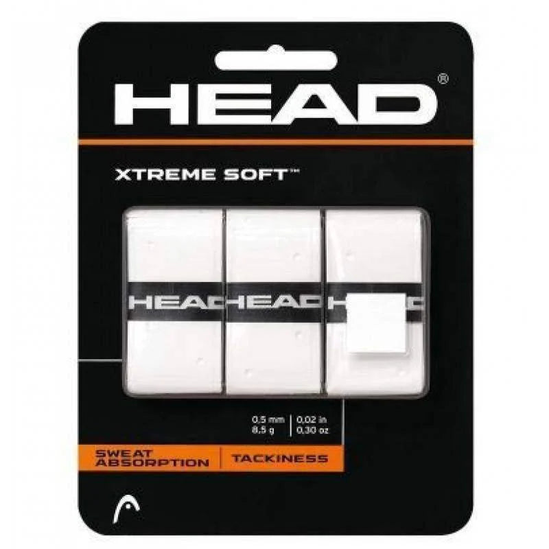 OVERGRIPS PADEL Head Xtreme Soft 3 Unidades Blancos Pádel Elite