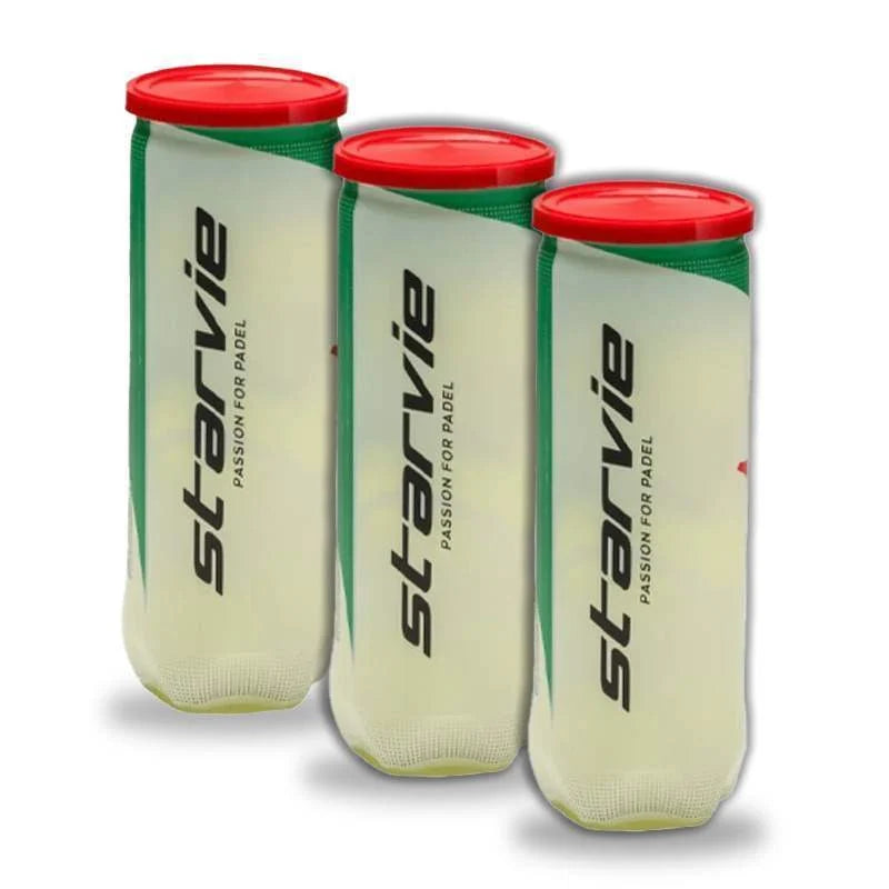 Pack 3 botes de Pelotas Starvie Padel Master Pádel Élite