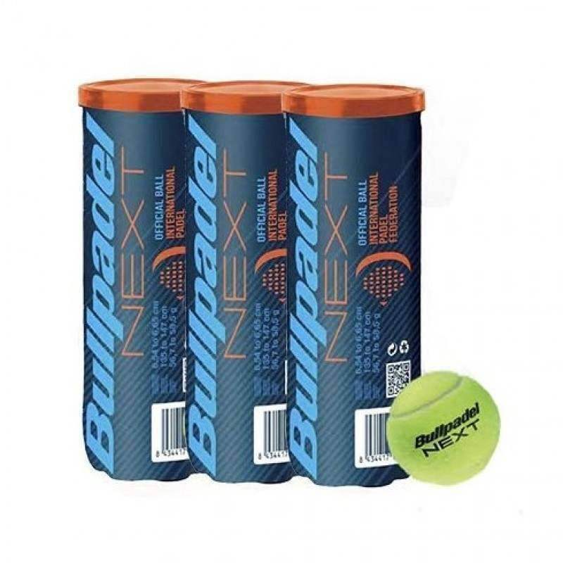 Pack de 3 Botes de Pelotas Bullpadel FIP Next Pádel Élite