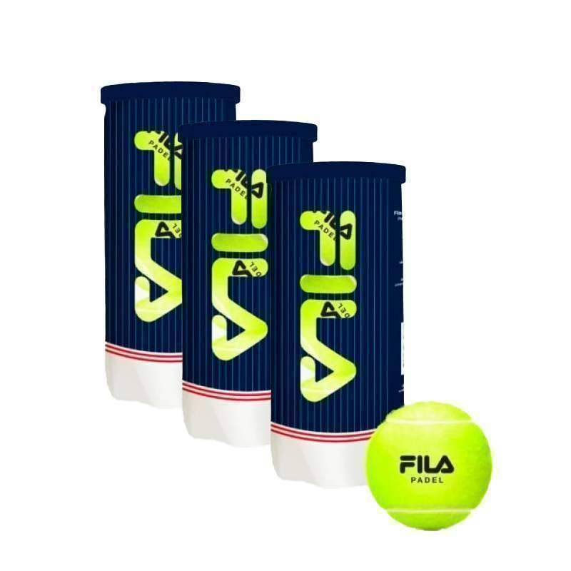 Pack de 3 Botes de Pelotas Fila Padel Premium Pádel Élite