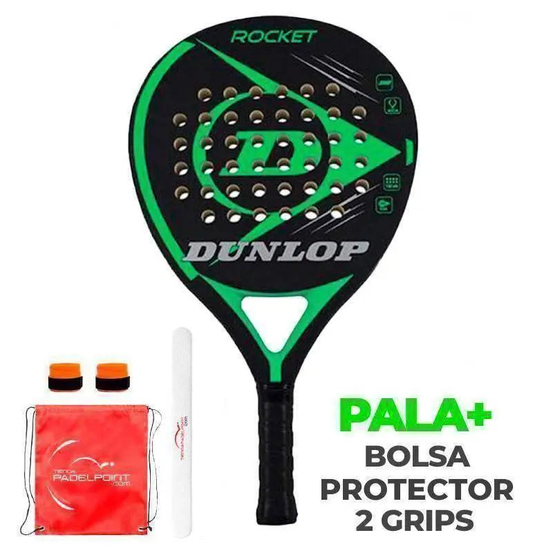 Pala Dunlop Rocket Verde Pádel Elite