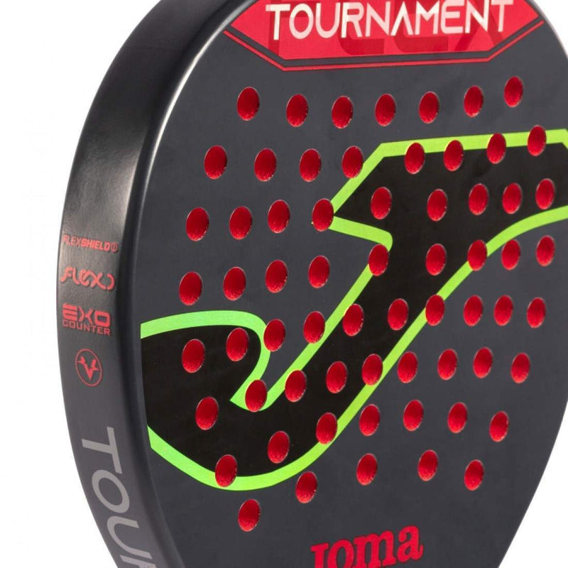 Pala Joma Tournament Flex Negro Rojo | Joma Pádel Élite