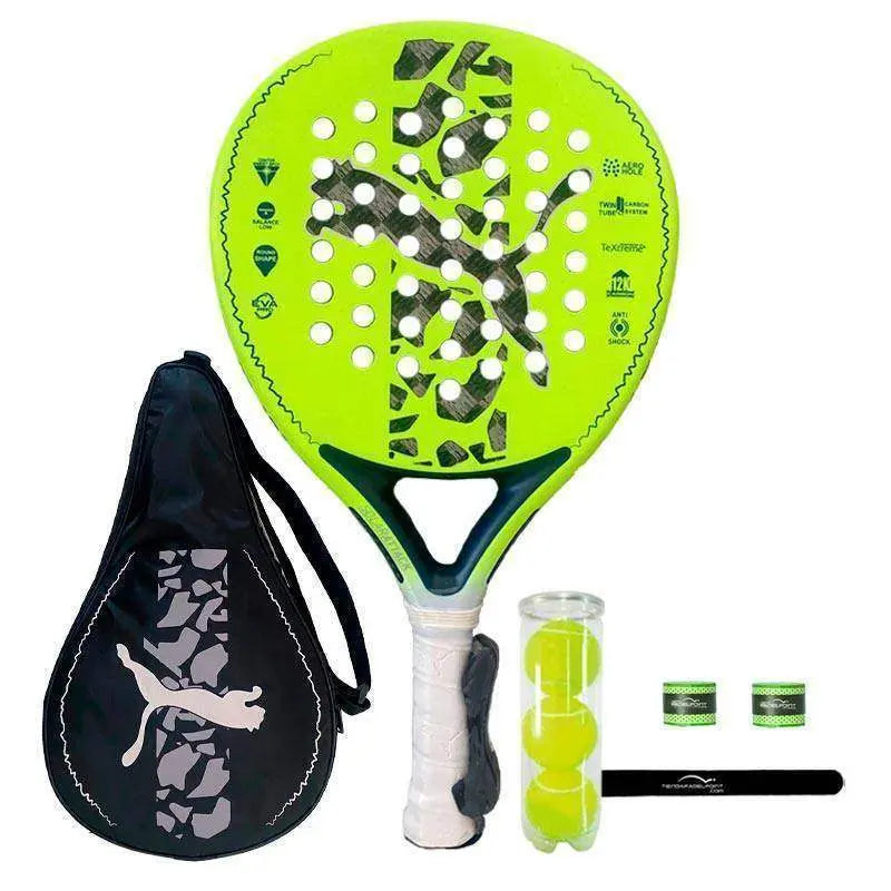 Pala Puma Solar Attack RN Amarillo Marino Pádel Elite