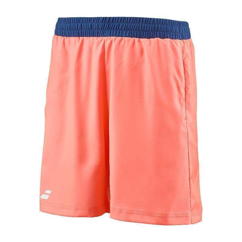 Short Babolat Play Naranja Azul Oscuro Pádel Élite