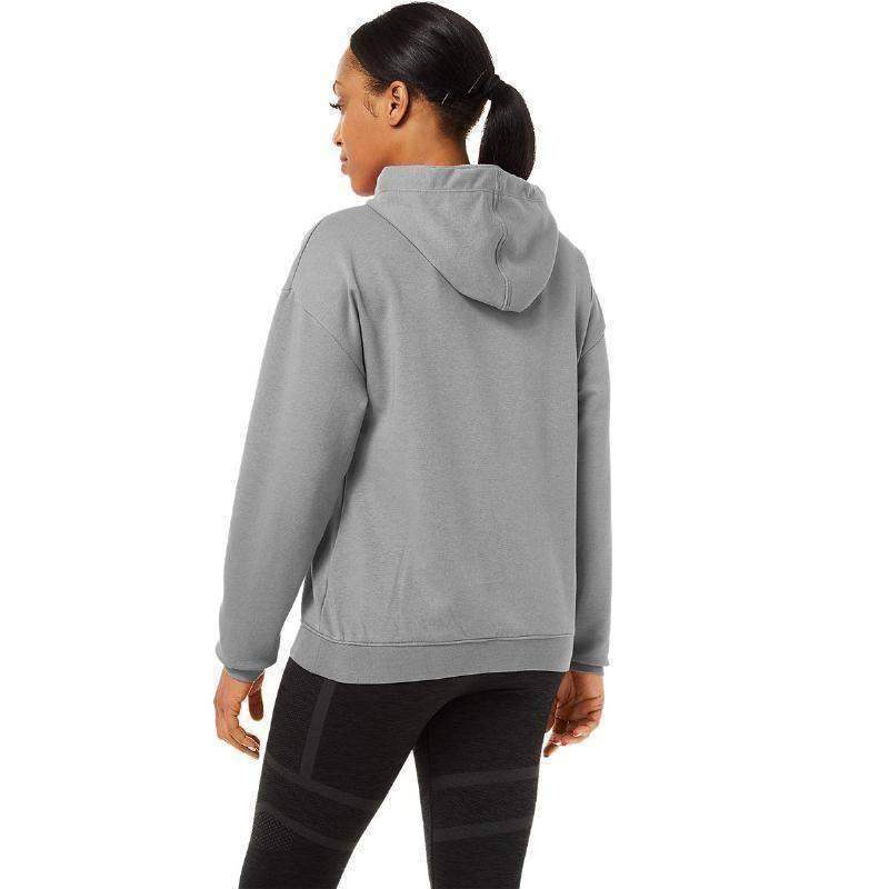 Sudadera Asics Logo Grande Gris Mujer Pádel Élite