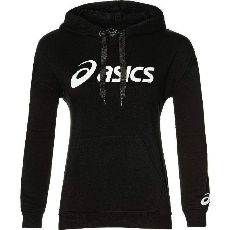 Sudadera Asics Logo Grande Negro Mujer Pádel Élite