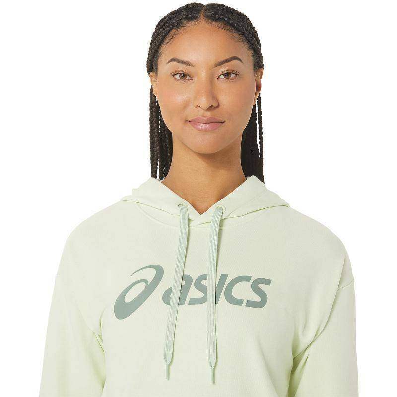 Sudadera Asics Logo Grande Verde Claro Mujer Pádel Élite