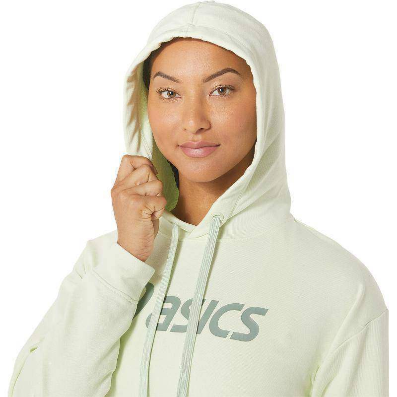 Sudadera Asics Logo Grande Verde Claro Mujer Pádel Élite