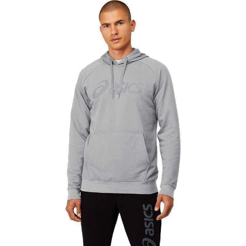 Sudadera Asics Performance Logo Grande Gris Claro Pádel Élite