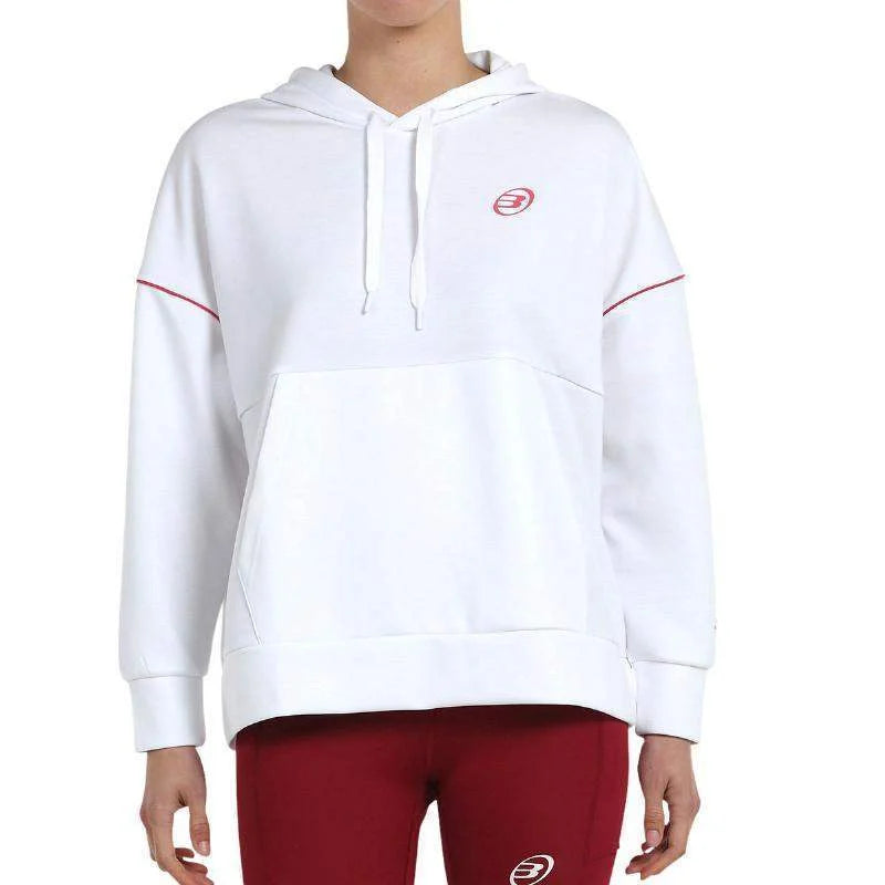 Sudadera Bullpadel Eluis Blanco Pádel Élite