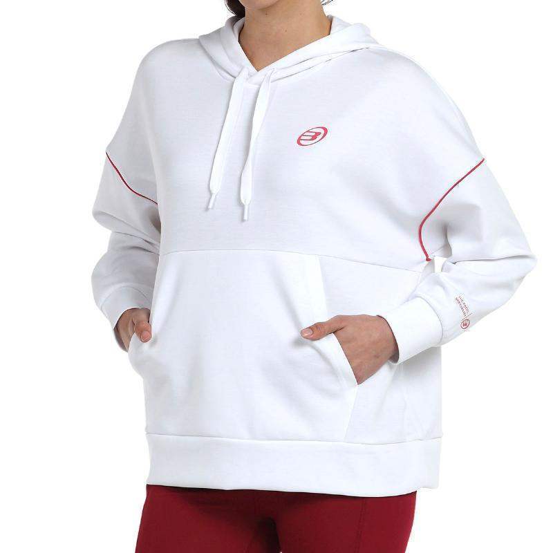 Sudadera Bullpadel Eluis Blanco Pádel Élite