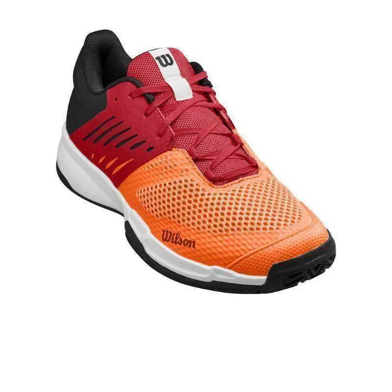 Zapatillas Wilson Kaos Devo 2.0 Naranja Rojo Negro Pádel Elite