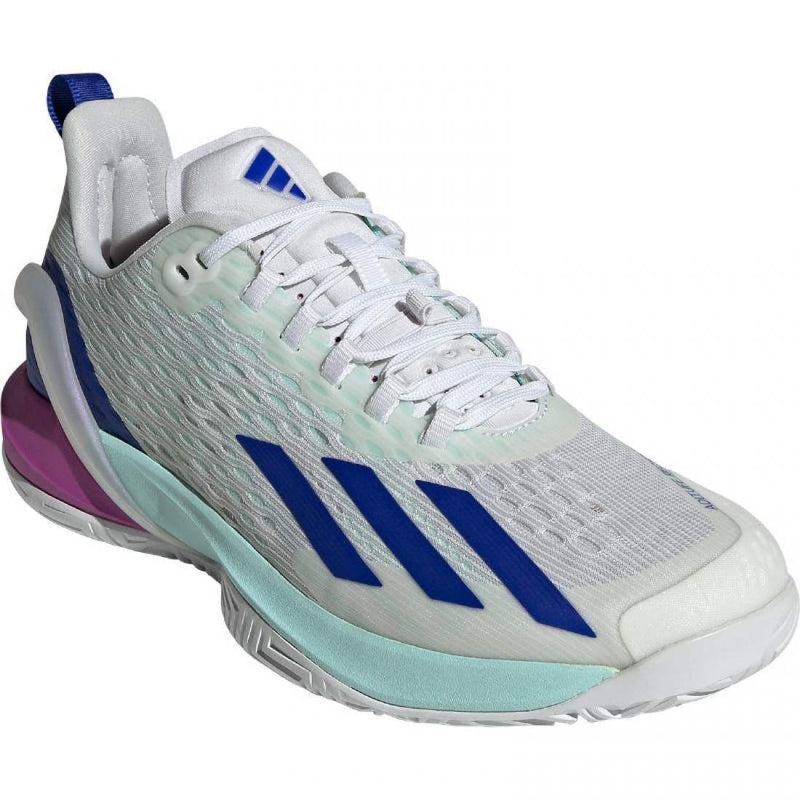 Zapatillas Adidas Adizero Cybersonic Blanco Azul Aqua Pádel Elite