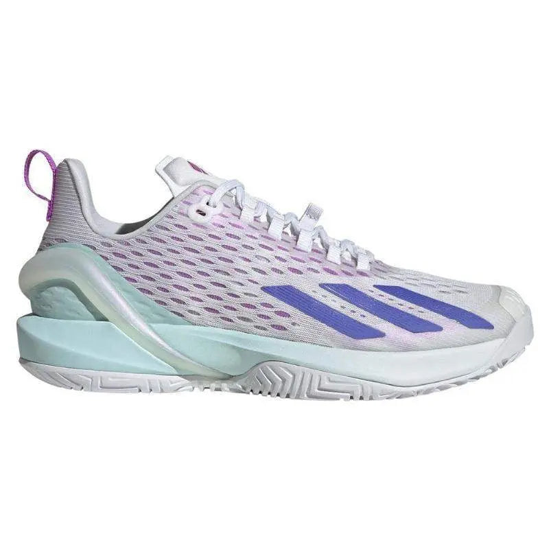 Zapatillas Adidas Adizero Cybersonic Blanco Azul Aqua Mujer Pádel Elite