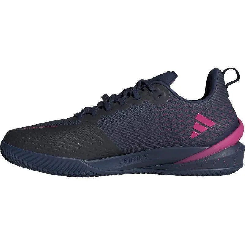 Zapatillas Adidas Adizero Cybersonic Clay Azul Oscuro Rosa Pádel Elite