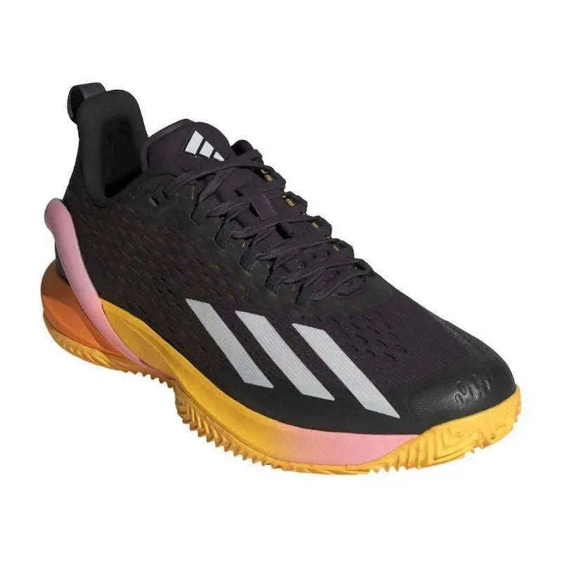 Zapatillas Adidas Adizero Cybersonic Negro Plata Naranja Pádel Elite