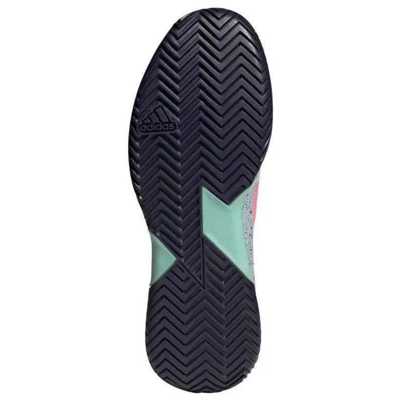 Zapatillas Adidas Adizero Ubersonic 4.1 Blanco Rosa Aqua Pádel Elite