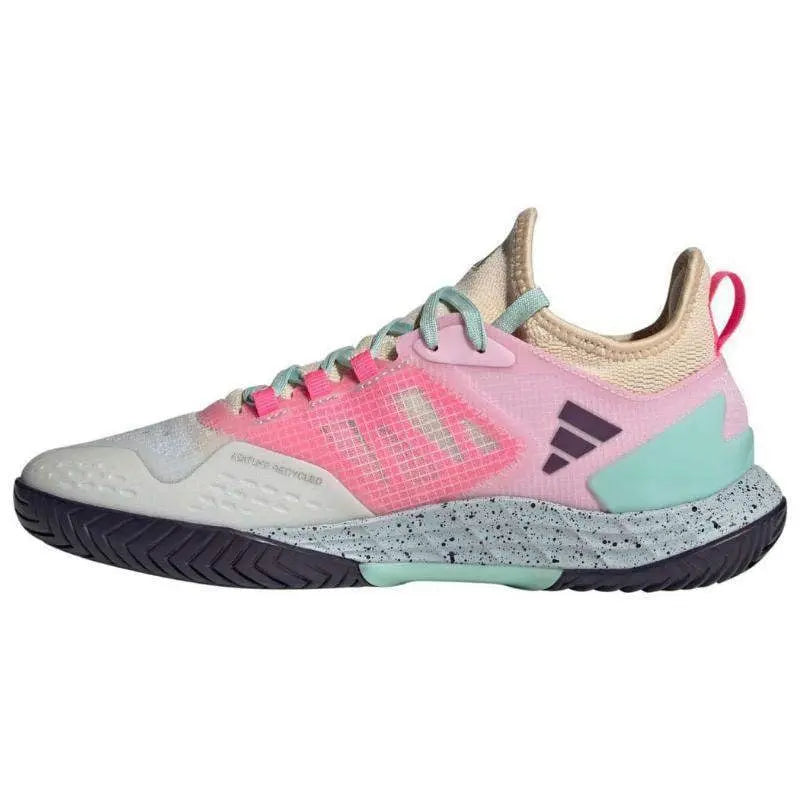 Zapatillas Adidas Adizero Ubersonic 4.1 Blanco Rosa Aqua Pádel Elite