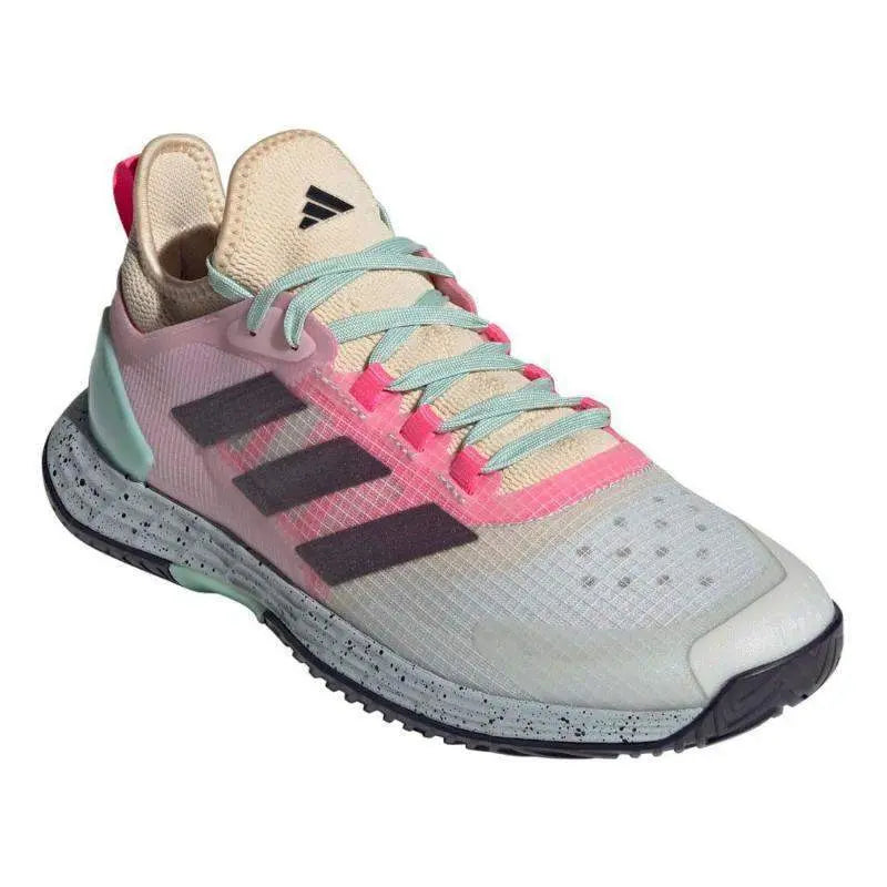 Zapatillas Adidas Adizero Ubersonic 4.1 Blanco Rosa Aqua Pádel Elite