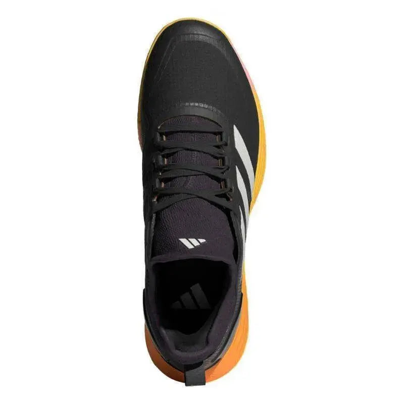 Zapatillas Adidas Adizero Ubersonic 4.1 Clay Negro Plata Naranja Pádel Elite