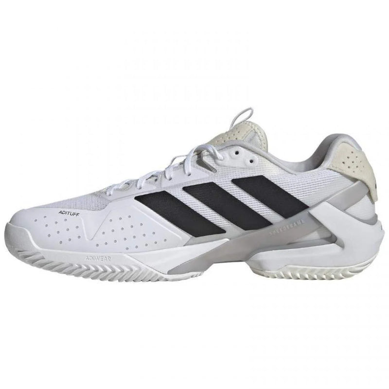 Zapatillas Adidas Adizero Ubersonic 5 Clay Blanco Negro Gris Pádel Elite