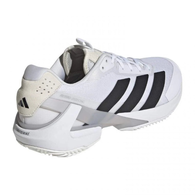 Zapatillas Adidas Adizero Ubersonic 5 Clay Blanco Negro Gris Pádel Elite