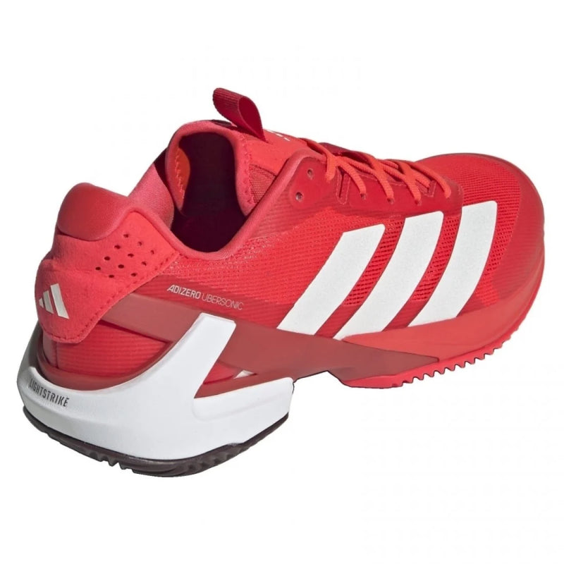 Zapatillas Adidas Adizero Ubersonic 5 Clay Rojo Blanco Pádel Elite