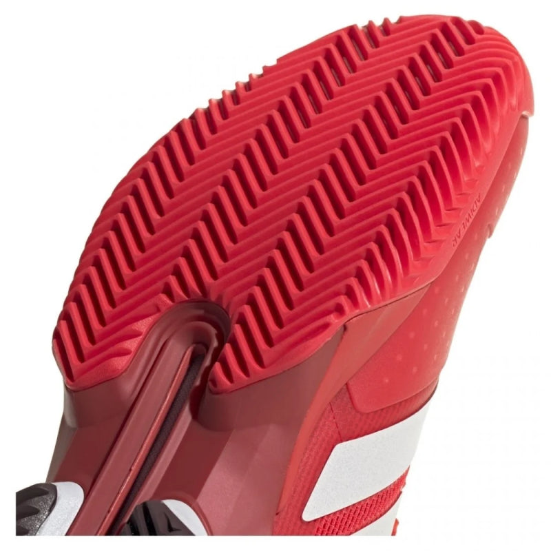 Zapatillas Adidas Adizero Ubersonic 5 Clay Rojo Blanco Pádel Elite