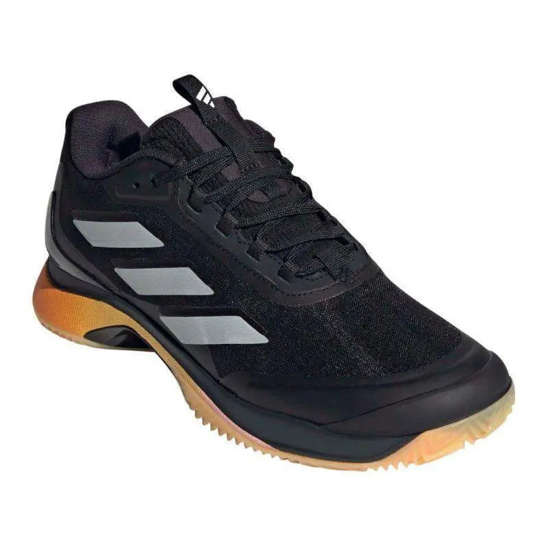 Zapatillas Adidas Avacourt 2.0 Clay Negro Plata Naranja Mujer Pádel Elite