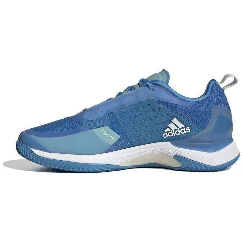 Zapatillas Adidas Avacourt Clay Azul Blanco Mujer Pádel Elite