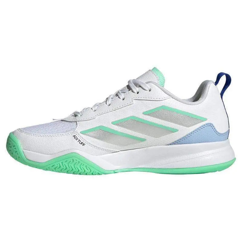 Zapatillas Adidas AvaFlash Blanco Plata Menta Mujer Pádel Elite