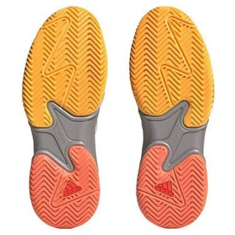 Zapatillas Adidas Barricade Blanco Roto Naranja Fluor Pádel Elite