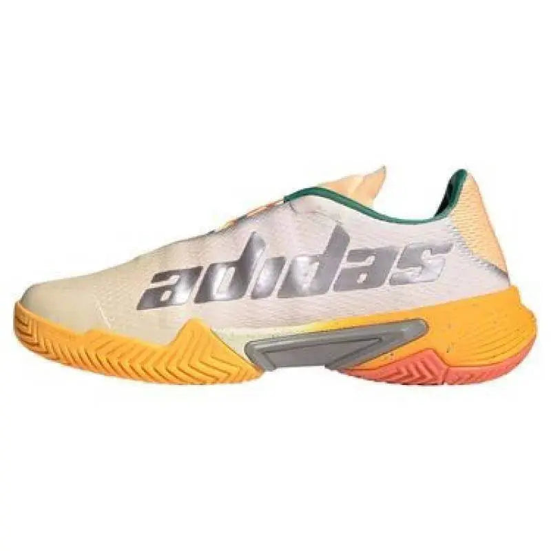 Zapatillas Adidas Barricade Blanco Roto Naranja Fluor Pádel Elite