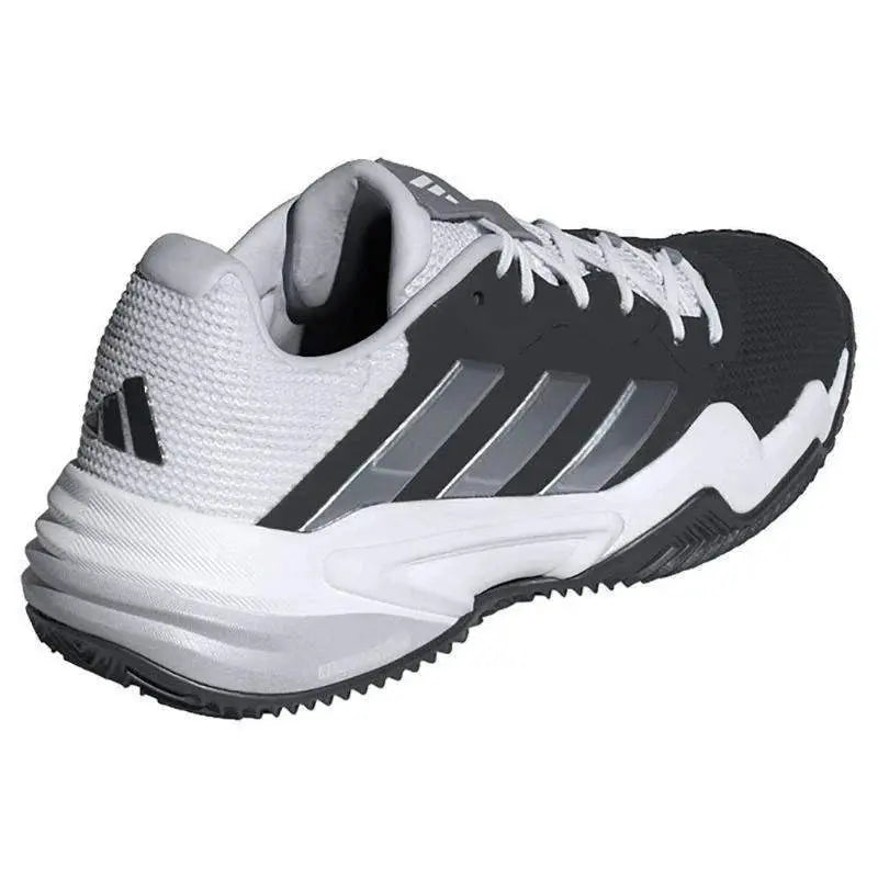 Zapatillas Adidas Barricade Clay Negro Blanco Gris Pádel Elite