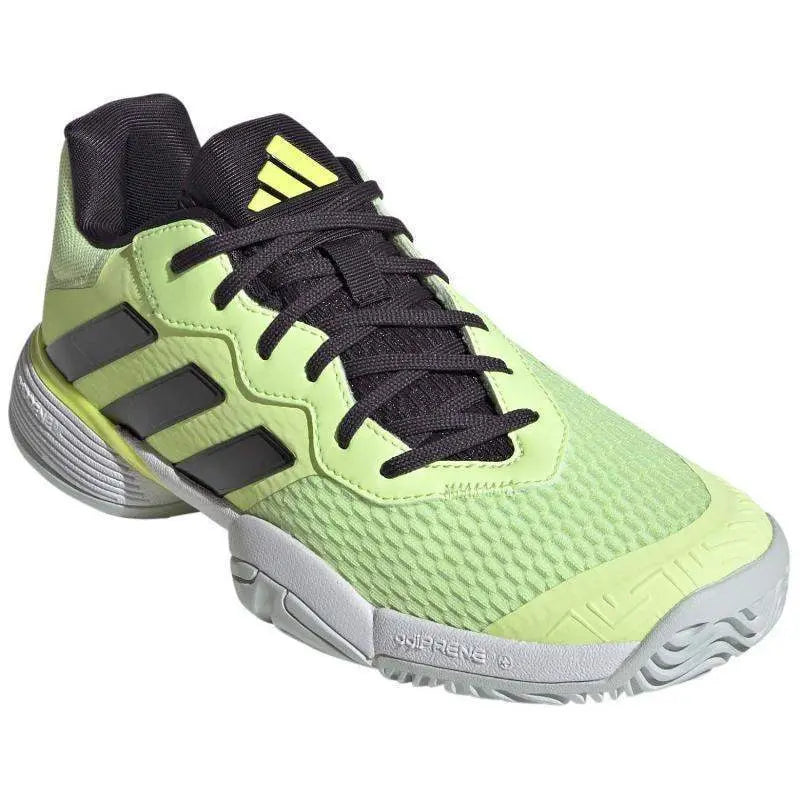 Zapatillas Adidas Barricade Verde Fluor Negro Junior Pádel Elite