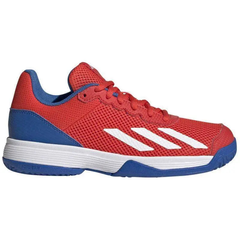 Zapatillas Adidas Courtflash Rojo Azul Junior Pádel Elite