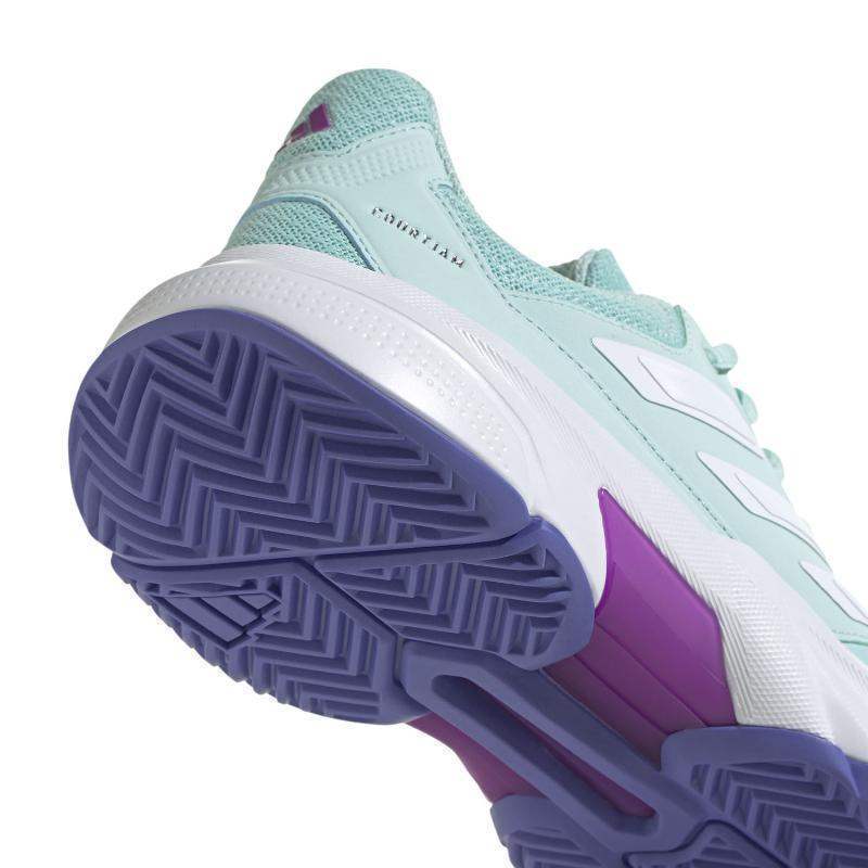 Zapatillas Adidas CourtJam Control 3 Aqua Blanco Mujer | Adidas Pádel Elite