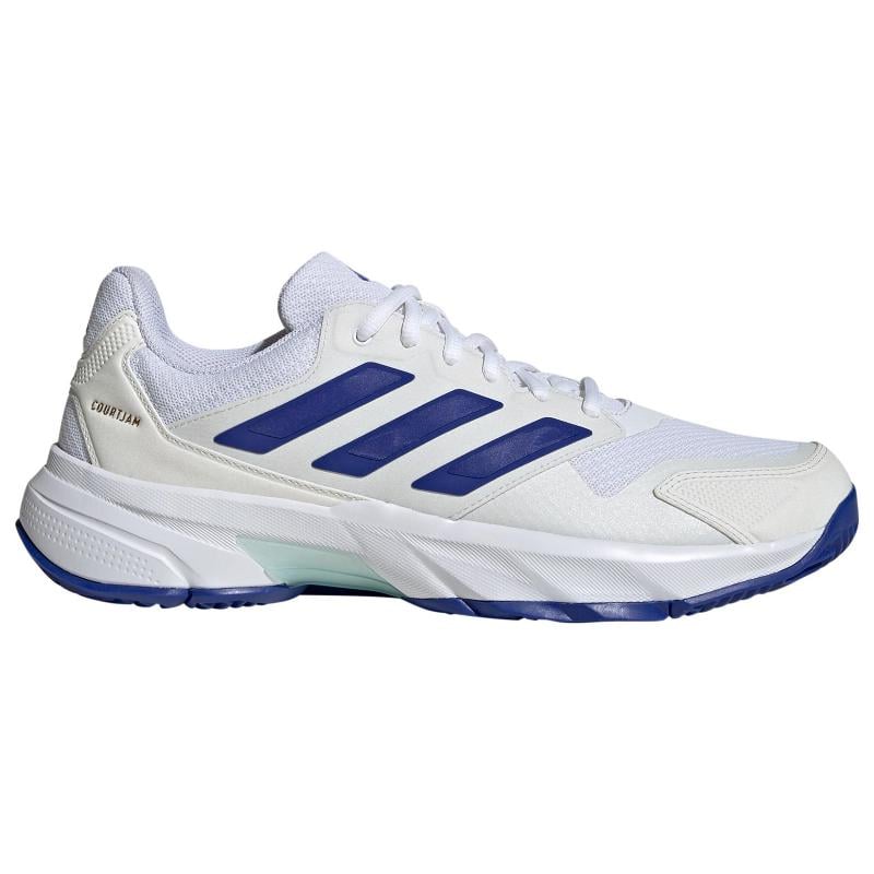 Zapatillas Adidas CourtJam Control 3 Blanco Azul Aqua Pádel Elite