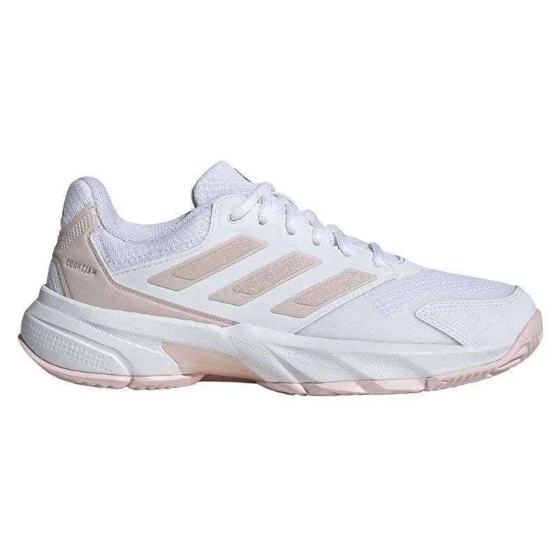 Zapatillas Adidas CourtJam Control 3 Blanco Rosa Mujer Pádel Elite