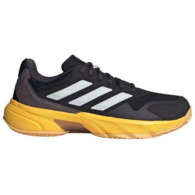 Zapatillas Adidas CourtJam Control 3 Clay Negro Plata Naranja Pádel Elite