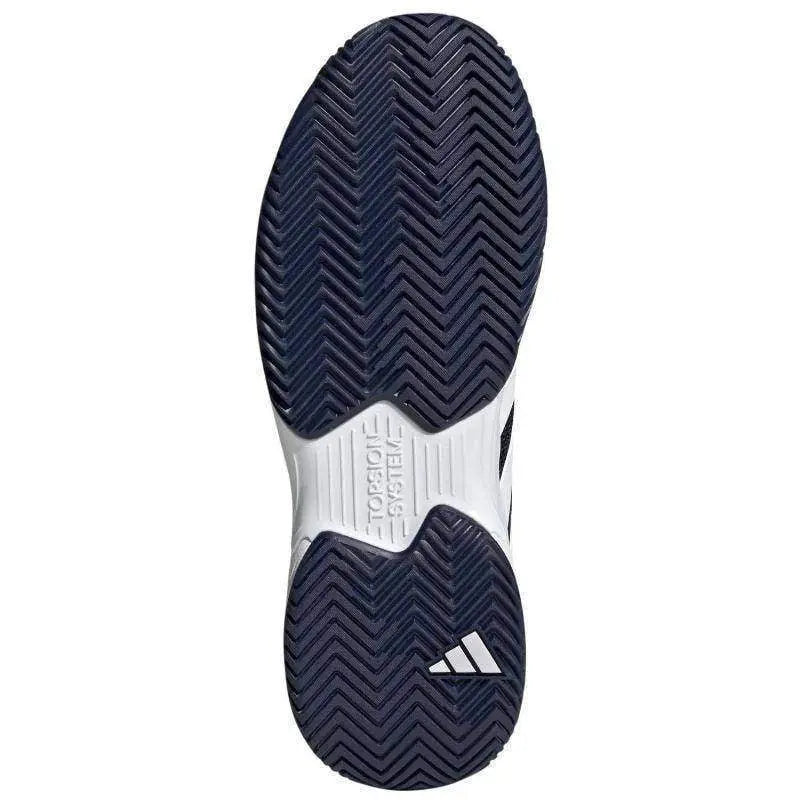 Zapatillas Adidas CourtJam Control Team Azul Marino Blanco Pádel Elite