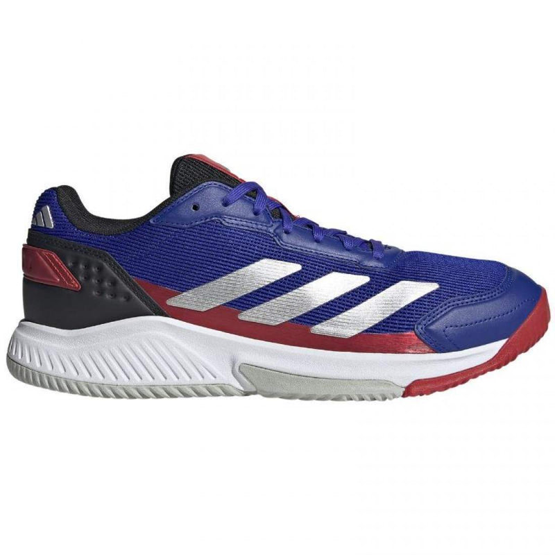 Zapatillas Adidas Courtquick Padel Azul Plata Rojo Pádel Elite