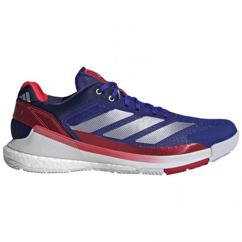 Zapatillas Adidas Crazyquick Boost Padel Azul Plata Blanco Pádel Élite