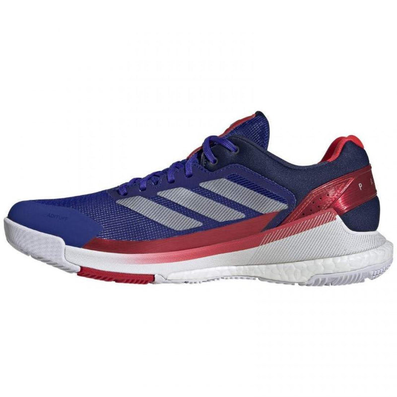 Zapatillas Adidas Crazyquick Boost Padel Azul Plata Blanco Pádel Élite