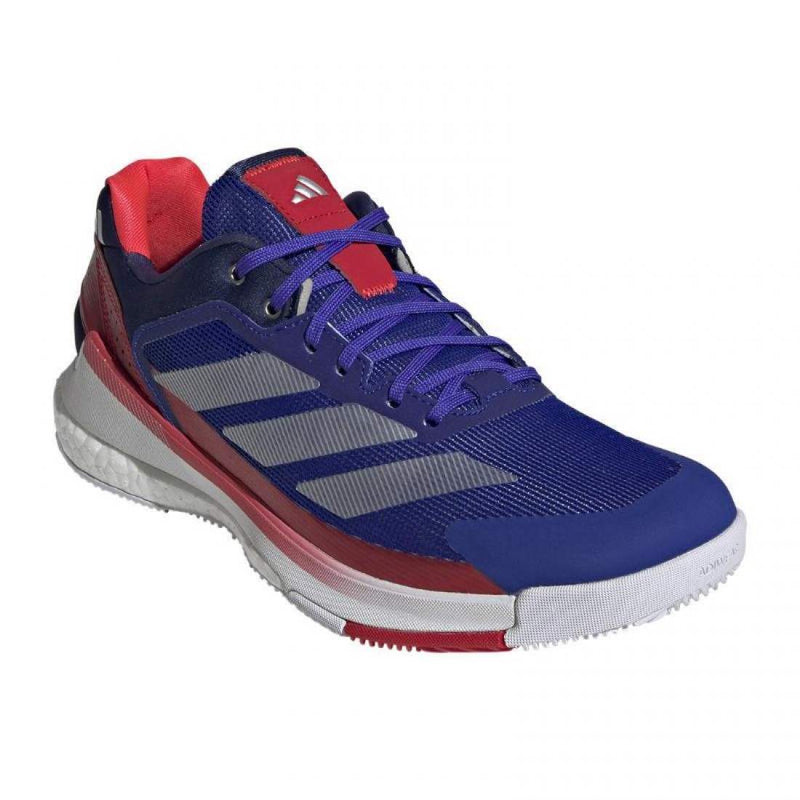 Zapatillas Adidas Crazyquick Boost Padel Azul Plata Blanco Pádel Élite