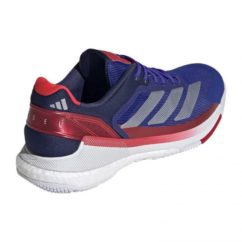 Zapatillas Adidas Crazyquick Boost Padel Azul Plata Blanco Pádel Élite